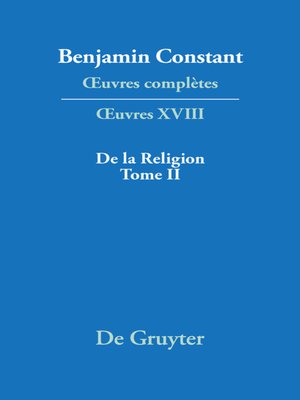 cover image of De la Religion, considérée dans sa source, ses formes ses développements, Tome II